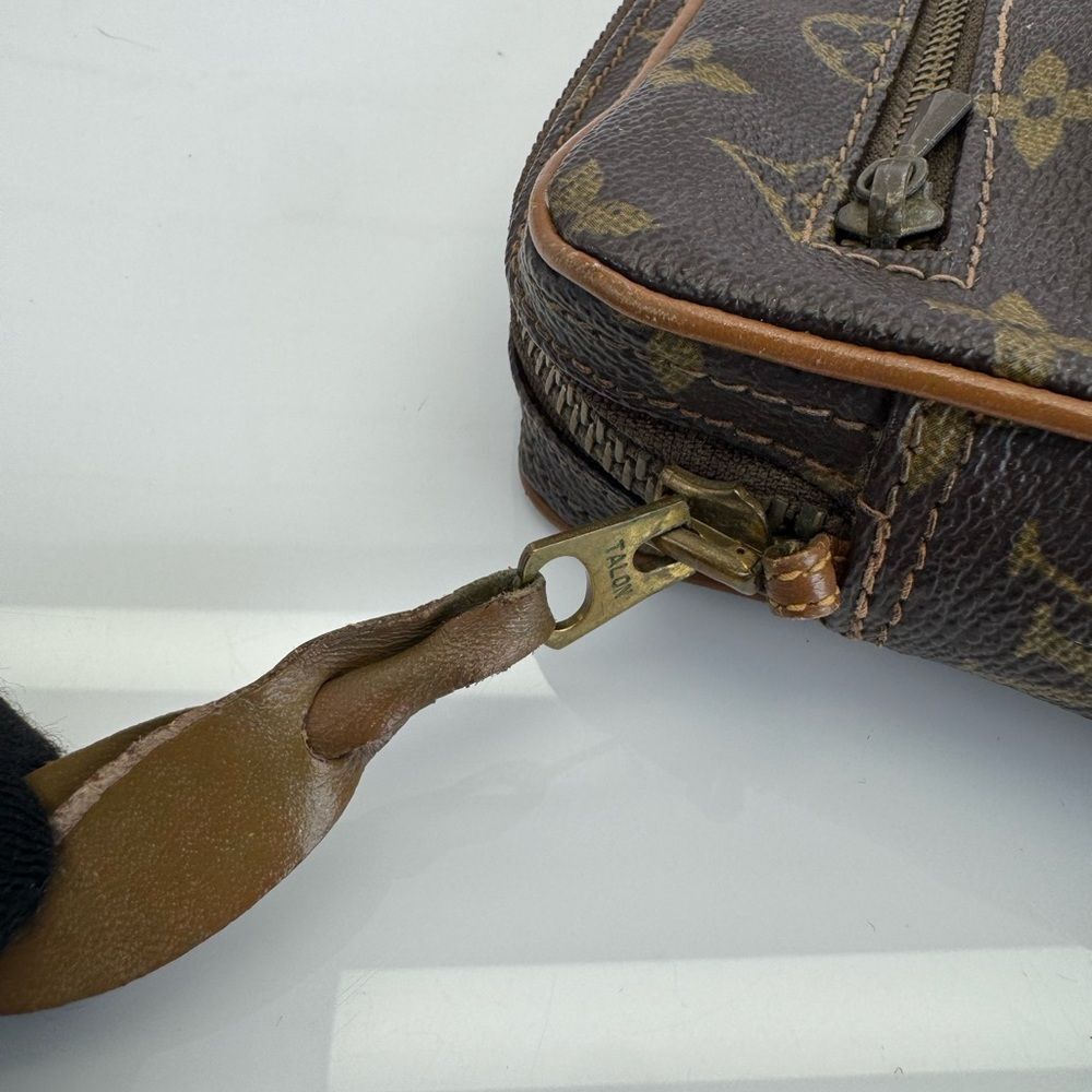 Vintage Louis Vuitton Monogram Toiletry Cosmetic Pouch Clutch - Picture 9 of 13